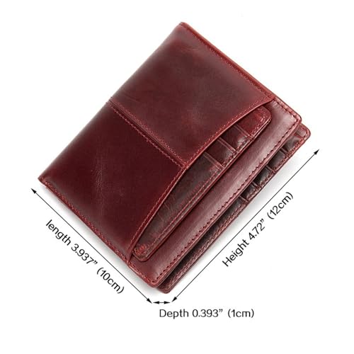men's wallet Men's Wallet Genuine Leather Coin Mini Wallets Male Money Bags Men Leather Wallet for Card Wallet(COFFEE)2