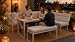 Koll Living Outdoor Lounge-Set Celia | Modernes Gartenmöbel Set in Beige | Wetterfest & UV-beständig | robuste Stahlkonstruktion | Gartenlounge mit Eckbank, Sitzbank & Tisch