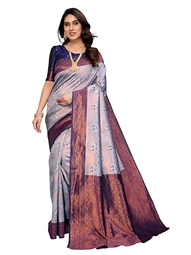 Image of Avantika Fashion Women's Kanjivaram Style Soft Silk Banarasi Sarees With Blouse Piece For Women