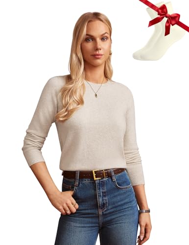 GRACE KARIN Women 2025 Fall Cashmere Sweater...