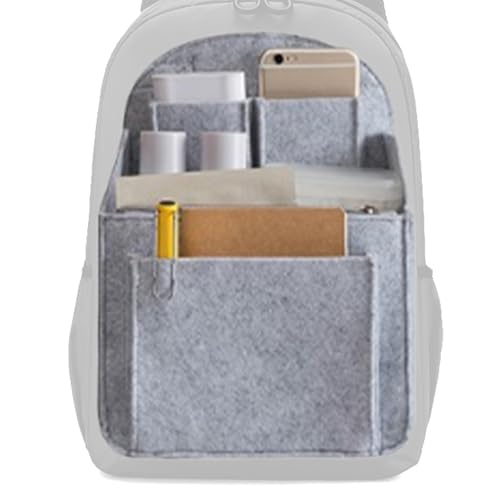 Back Pack Organizer - Portable Felt Storage Bag, Backpack Organizer Insert, Backpack Organizer Insert, Large Bag Organizer, Lightweight Travel Rucksack Insert for Shoulder Bag Easy Access