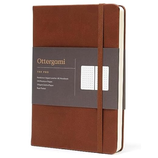 Listpunkt journal. A5 Anteckningsbok. Tjockt 150 g prickat anteckningsbokspapper. Lyxig vegansk läderjournal. 192 sidor, bakficka, klotter testsida och band bokmärke. Pro av Ottergami