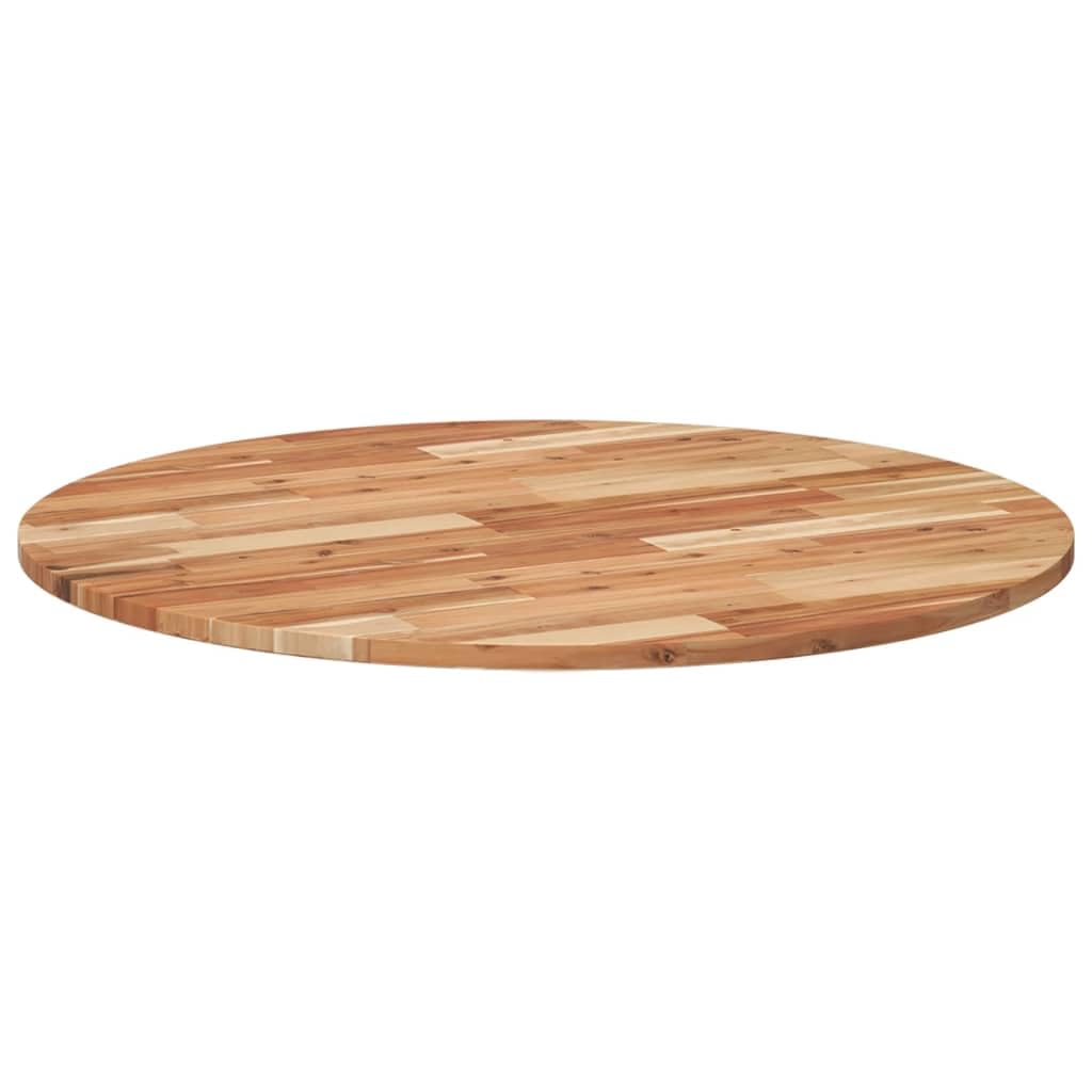 Dessus de table rond Ø90x2 cm bois massif d acacia