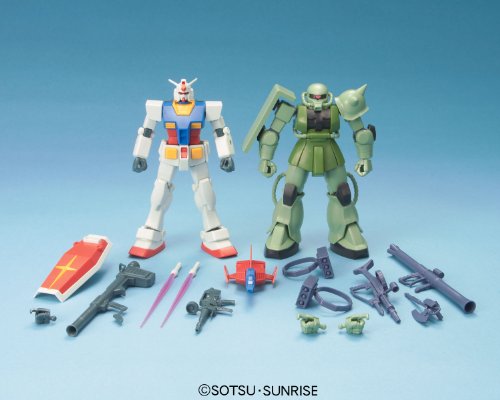 Bandai Hobby Gunpla Starter Set: Gundam Vs. Zaku II miniatura 3