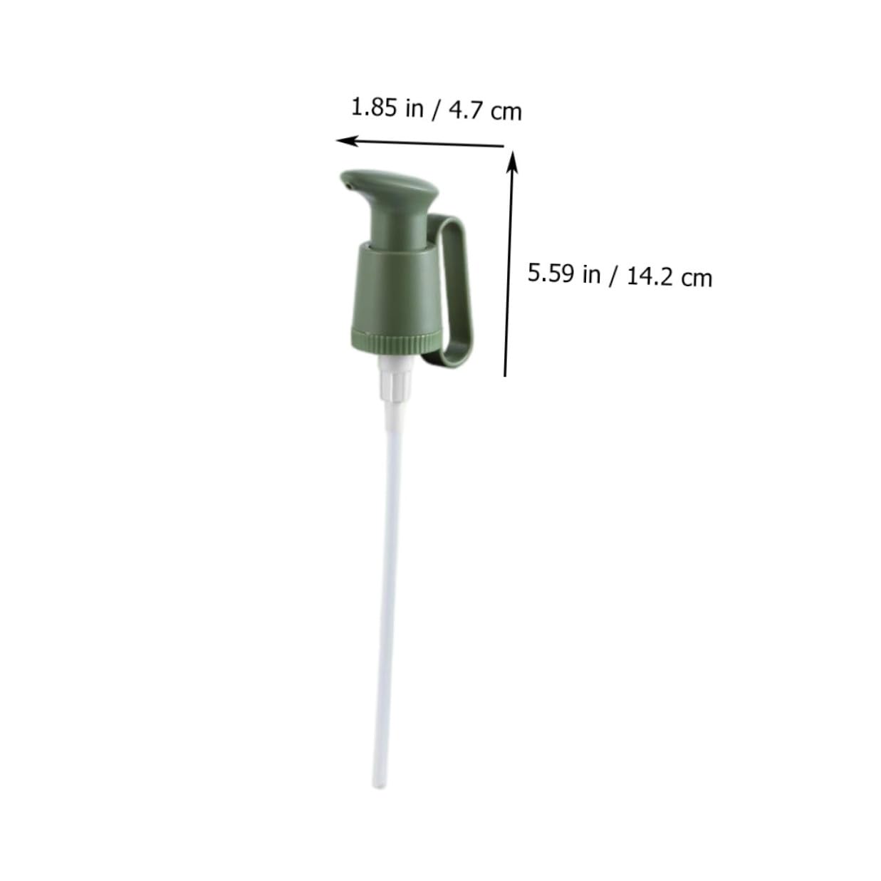 SHOWERORO Bottle Pump Replacement with Press Nozzle, Green Plastic Bottle Squeezer Pump for Soy Sauce and Cooking Oil, Universal Condiment Dispenser Suitable for Kitchen and Dining Use