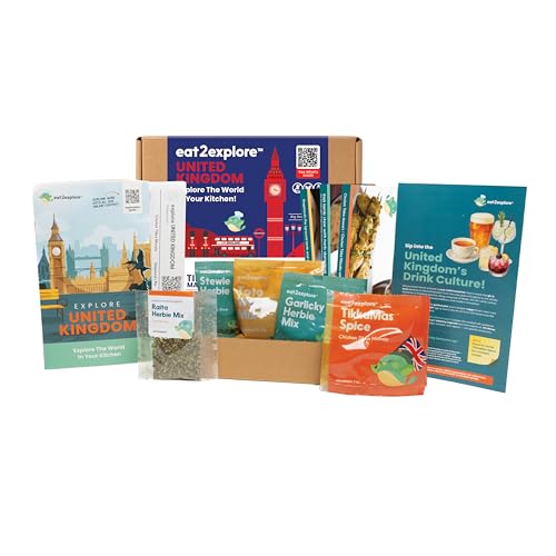 eat2explore Adult Global Cooking Kit - Authentic Recipes, Essential Spices