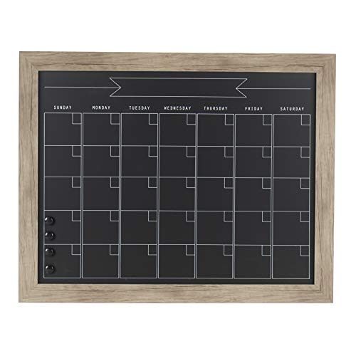 Designovationbeatriceframedmagneticchalkboardmonthlycalendar23x29rusticbrown  Urban Country Home Decor Designovation beatrice framed magnetic chalkboard monthly calendar 23×29 rustic brown  urban country home decor