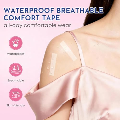 Image of UB Unity Brand 216 Strips Double Sided Tape for Fashion, Clothing and Body Tape | All Day Strength Invisible Dress Tape for women | Gentle to stick on Skin and clothes | Transparent