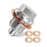 Yifort Magnetische Ölablassschraube M14 x 1.5 - Edelstahl Ablassschraube mit 10 Dichtungen, Ölablassschraube Dichtung zur Motorsicherung Ablassschraube Öl, Ölwannenschraub für Auto Motorräder Boo