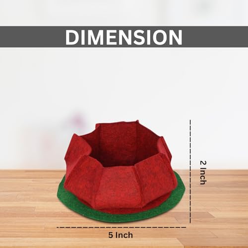 Image of Geo Fabric Grow Bags for Plants 10X3 Inch (Pack of 2) | 400 GSM Heavy Duty UV-Protected Round Maroon Colour Plant Bags for Terrace and Vegetable Gardening | Strong & Reusable|
