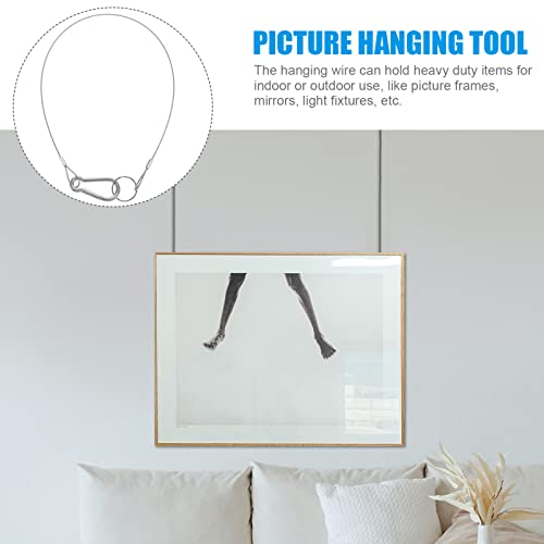 image for TEHAUX Lanyard Safety Ropes, Stainless Steel Safety Cable Lock Sturdy 