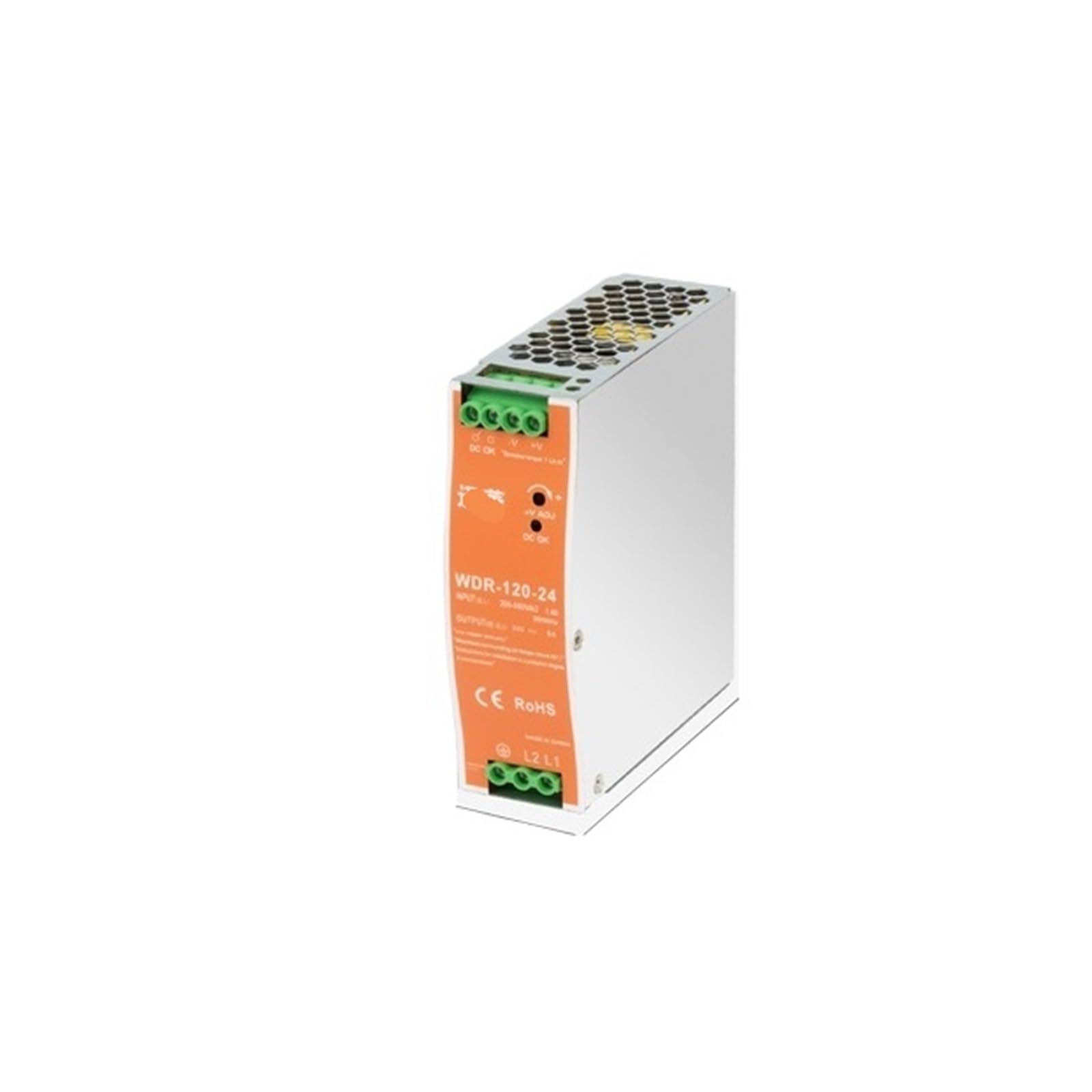PWANUIGTE WDR-75W/120W/150W/240W Switching Power Supply 220V to 24V Rail Type 12V48V DC Voltage stabilizing EDR Transformer(WDR-120W-48V 2.5A)