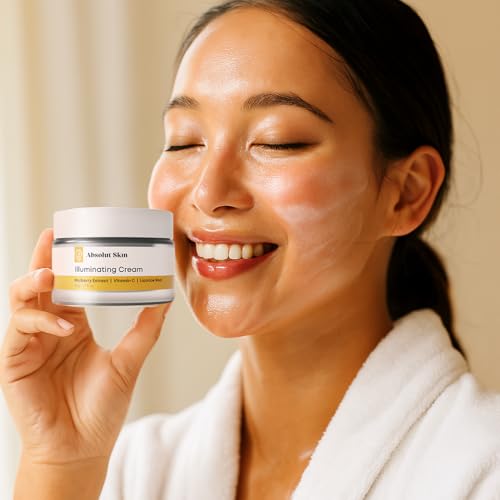Absolut Skin AbsolutSkin Illuminating Cream – Skin Brightening Moisturizer with Vitamin C, Mulberry & Licorice Extract – Hydrates & Evens Tone – 50ml