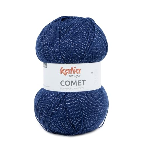 Gomitoli Comet di Katia in gomitoli da 300 grammi e 1080 metri. (210 - Blu)