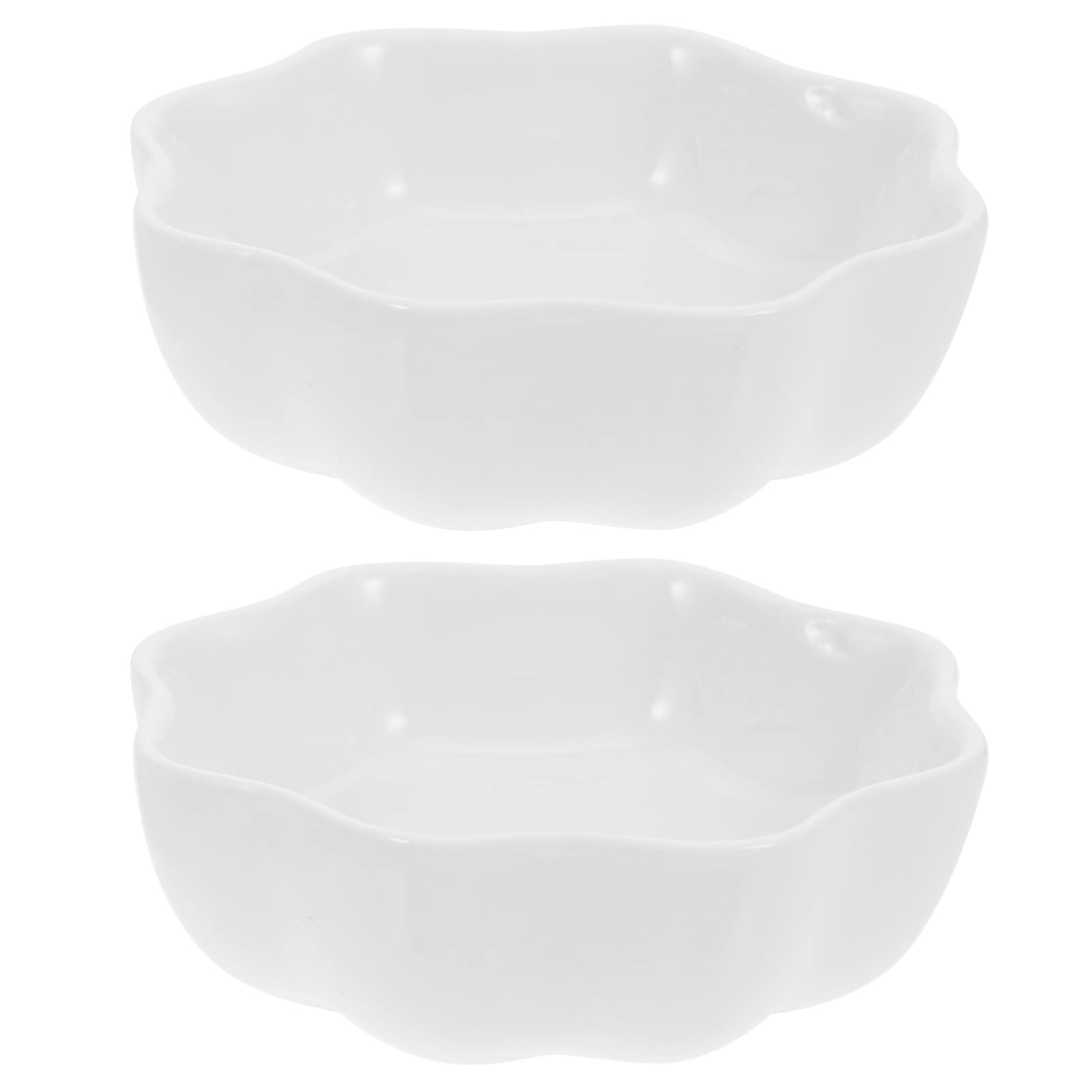Mikikit 2Pcs Wear Chinchilla Bowls Compact Ceramic Feeding Dishes for Pets Easy to Clean Household Food and Water Bowls for Hamsters and Other Animals