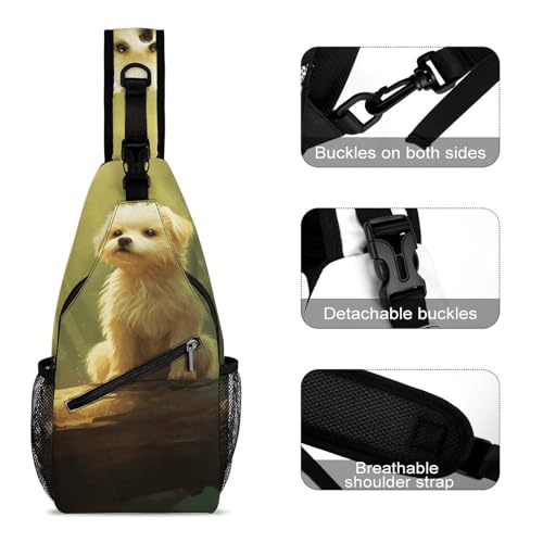 Mochila bandolera deportiva para viaje y senderismo miniatura 3