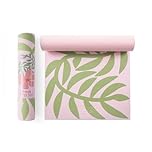 Myga Printed Yoga Mat - 6mm Thick Non-Slip Exercise Mat for Yoga, Pilates, Meditation and Fitness - Lightweight Travel Yoga Mat for Men and Women - Choice of Design (Gumamela)