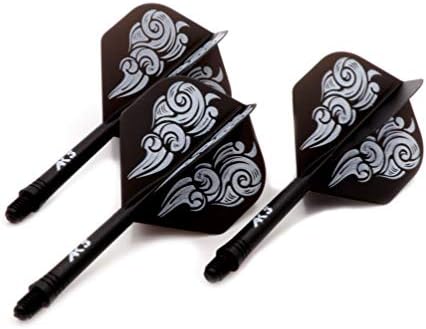 Black Scorpion CUESOUL ROST Integrated Dart Shaft and Flights Standard Shape,Set of 3 pcs