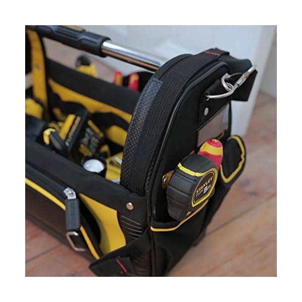 Stanley FatMax Werkzeugtrage (Werkzeugtasche 48cm x 25cm x 33cm, 600 Denier Nylon, wasserdichter Kunststoffboden… – Bild 9