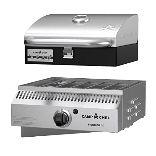 Camp Chef Sidekick Sear - Includes BBQ Box for Pellet Grill - Accessory for Outdoor Cooking - Sear & Grill with Ease - 14