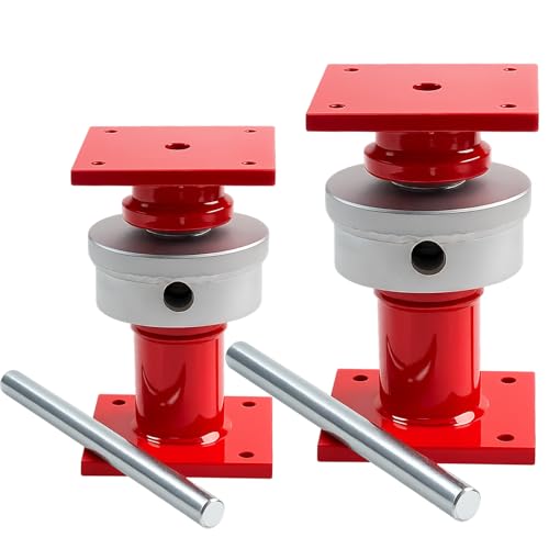2 Pcs Adjustable Screw Jack Post for House Leveling, Range of Adjustment 6.5