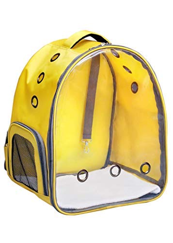 Dog Trust Pet Transparent Cat & Small Dog Puppy Kitty Shihtzu Carriers for Breathable Airline Travel Approved Air Ventilation Backpack Size 17 × 13 × 11 inch Yellow (B09GM4NYNX) Amazon Price History, Amazon Price Tracker