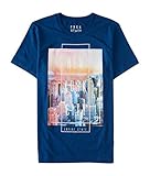 Aeropostale Men's Free State Nyc Photo Graphic T Shirt S Midnight Blue