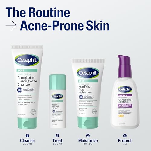 Cetaphil Gentle Clear BPO Acne Face Wash, Soothing, Sensitive Skin, 4.2oz - image 6