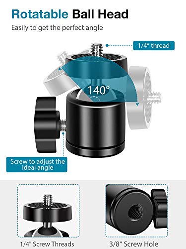 InnoGear Upgraded Adjustable Desktop Stand Flexible Holder Stand with Tripod Head, Gooseneck and Base for Logitech Webcam C922 C930e C920S C920... - Image 6