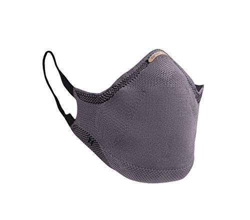 Máscara Reutilizável Knit Safe V-Block (CINZA, M)