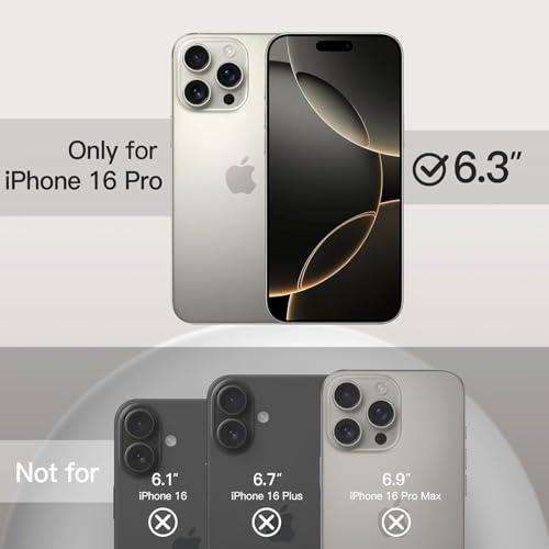 Image of AIBEX Premium Liquid Silicone Back Cover Case Compatible for iPhone 16 Pro | Shockproof, Drop and Camera Protection | Slim Phone Case, Anti-Scratch Soft Microfiber Lining - Grey