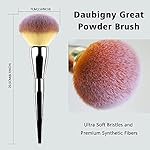 Foundation Brush,Daubigny Large Powder Brush Flat Arched Premium Durable Kabuki Makeup Brush Perfect For Blending Liquid,Cream and Flawless Powder,Buffing, Blending,Concealer … - Image 3