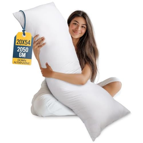 Utopia Bedding Full Body Pillow for Side Sleeper, White Long Pillow for Bed