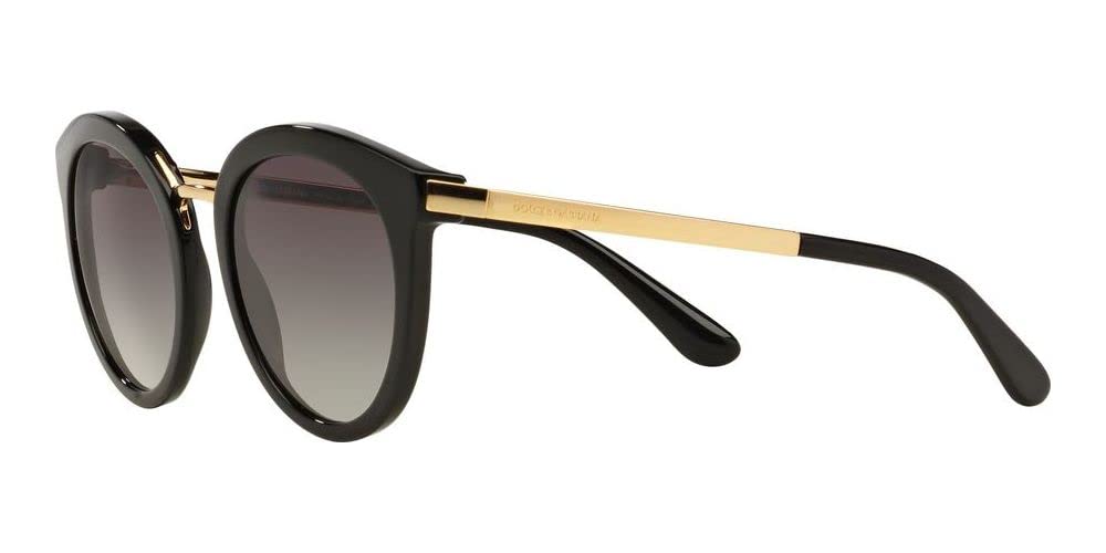 Dolce & Gabbana 0DG4268 501/8G 52 Occhiali da Sole, Nero (Black/Gradient), Donna