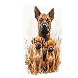 Pintar por Numeros Adultos Perro DIY Cuadros por Numeros Animal, Kit Manualidades Adultos Lienzos para Pintar 55 x 40 cm, Paint by Numbers para Cuadros Decoracion Salon Modernos Regalo Model-07528