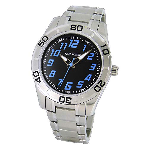 Time Force Reloj Analógico para Niños de Cuarzo con Correa en Acero Inoxidable TF4134B01M