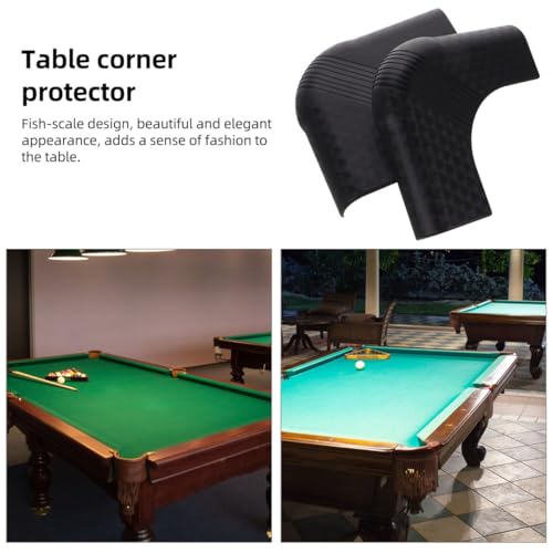 TOYANDONA 4pcs Pool Table Corner Protectors Non Slip Edge Guards for Billiard Tables Sturdy Nylon Bumpers Elegant Design for Enhanced Safety and Aesthetics Smooth Finish for Injury - Thumbnail 6