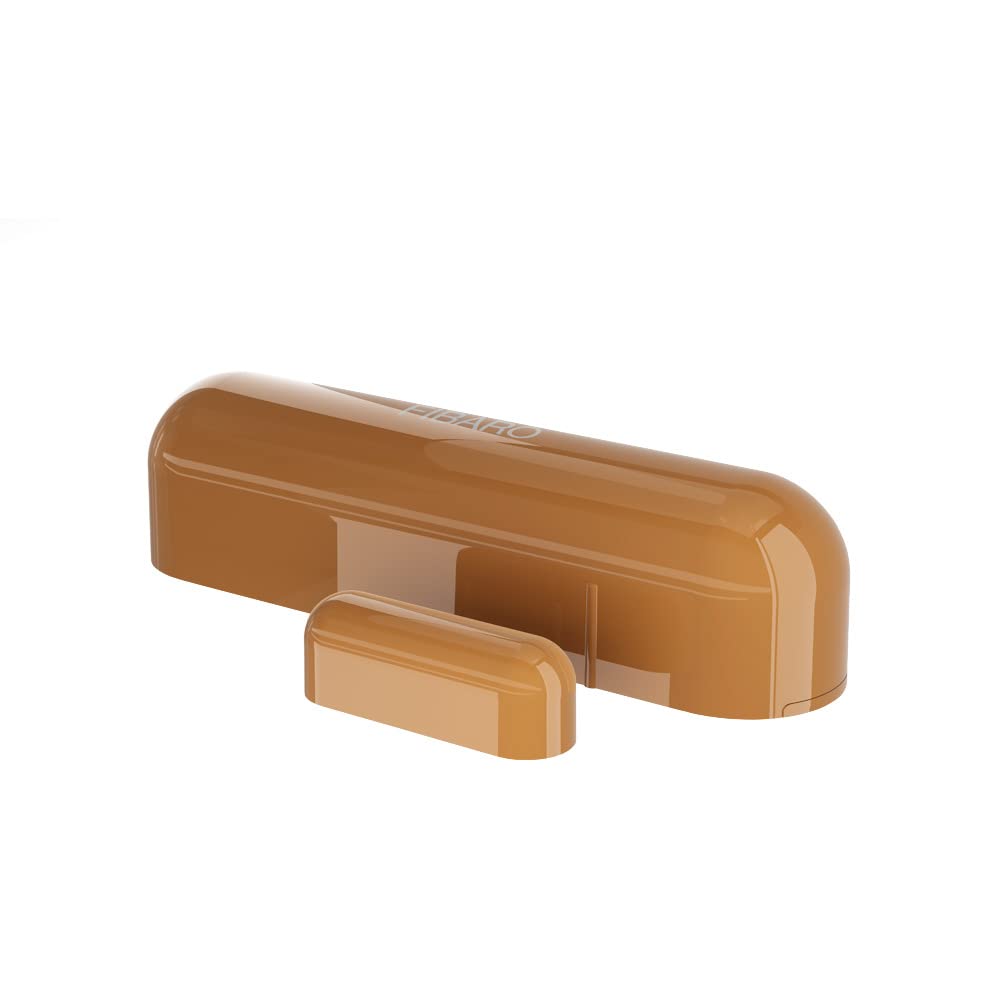 Fibaro FIBARO Door Window 2 Z-Wave Plus Magnetic Reed Switch with Temperature Sensor, Light Brown