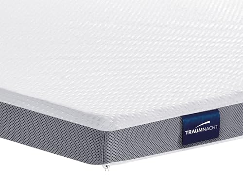 Traumnacht PremiumSleep Topper | 140x200 | Duo-Schaumkern mit SkyTherm-Auflage | atmungsaktiver Doppeltuch-Bezug mit Klimaband | Öko-Tex Zertifiziert | Deutscher Qualitätsstandard