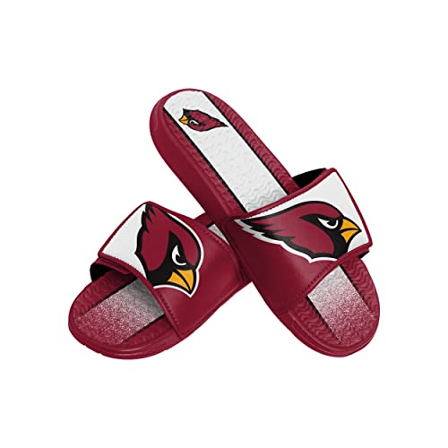 Image of FOCO mens NFL Team Stripe Logo Athletic Sport Shower Flip Flop Sandals Gel Slides