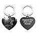 Personalized Master Custom Engraved Photo Text Keychain Customized Picture Heart Pendant Keyring Anniversary Birthday Gift