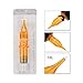 Tattoo Cartridge Needles, ATOMUS 10pcs 1RL 3RL 5RL 7RL 9RL Round Liner Disposable Tattoo Needle (Yellow 1RL 10pcs)