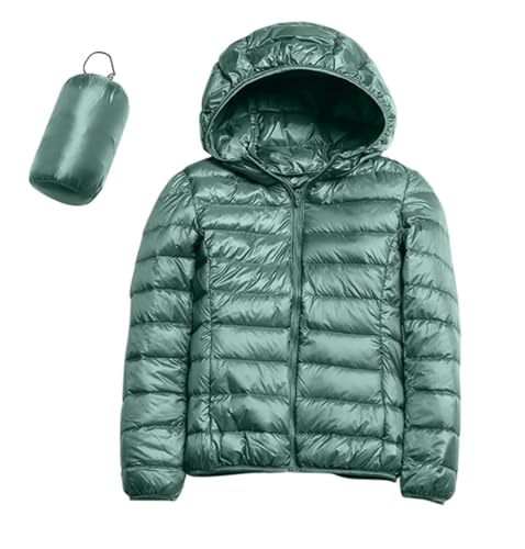 ZHIAN Chaqueta Acolchada For Mujer, Abrigo Ligero, Chaqueta Acolchada, Chaqueta Ligera, Chaqueta Ultraligera(Green,L)