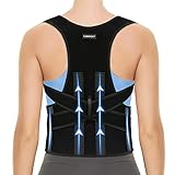 Back Brace Posture Corrector For Women and Men - Upper Back Straightener Posture Corrector Support - Neck,Shoulder,Back Pain Relief and Improve Posture - Lumbar Adjustable & Breathable(L:35'-39')
