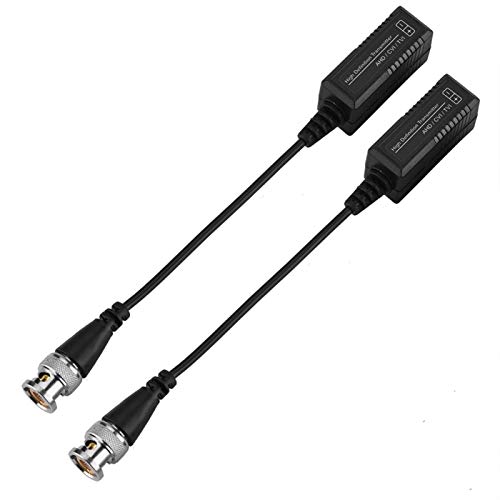 INSTALLAZIONE FACILE - Ricetrasmettitore video balun integrato protezione da sovratensioni e transitori. Super rifiuto delle interferenze. Dimensioni compatte e facile installazione.