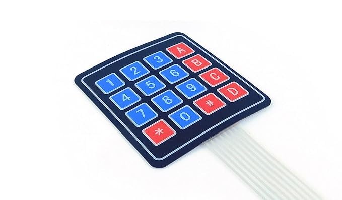 4x4 Membrane switch keypad