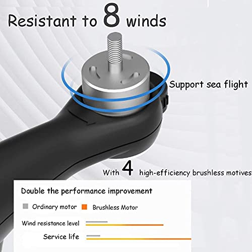 Ficha técnica Drone con cámara 4K para adultos Gimbal 3 ejes dron plegable con video en vivo FPV 5GHz quadcopter con regreso automático modo seguimiento doble cámara modo sin cabeza 2 baterías y estuche de transporte - Fernando Cortés