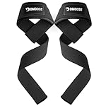 DMoose Fitness Lifting Straps 24" (Pair) - 5mm Padded Durable Wrist Straps for Weightlifting & Powerlifting - Cotton Lifting Strap with Silicone Grip for Men & Women - Deadlift Strap for Gym Workout