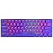 Produktbild BOYI Kabelgebundene 60 % mechanische Gaming-Tastatur, Mini-RGB-Cherry-MX-Switch, PBT-Tastenkappen, NKRO, programmierbare Typ-C-Tastatur für Gaming und Arbeiten (Queen-Farbe, Cherry MX Blue Switch)