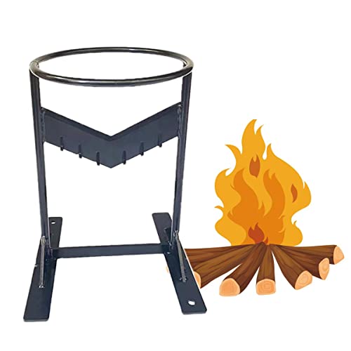 HYQW VIIPOO Holzspalter, Robuster Beleuchteter Holzspalter, Manueller Holzspalter Aus Gussstahl Für Den Heimkamin Im Freien, Lagerfeuer, Grill, Gartencamping,Black Cover